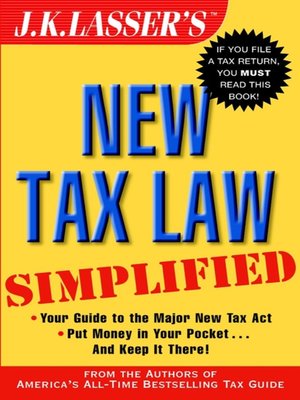 cover image of J.K. Lasser's New Tax Law Simplified